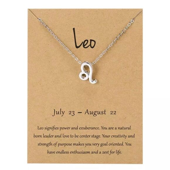 🆕Leo Zodiac Astrology Pendant Necklace - Picture 1 of 5